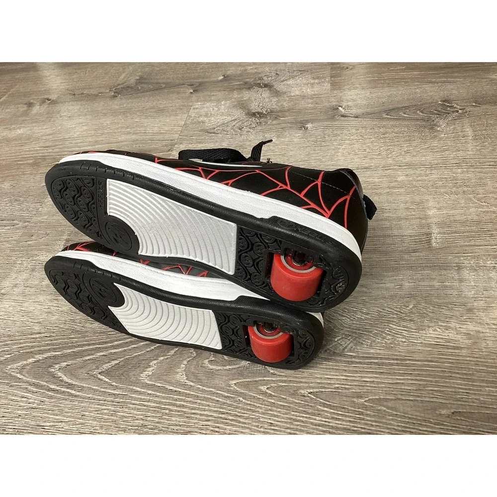 HEELYS MARVEL MILES MORALES SPLIT SPIDERMAN Black Red White Youth SIZE 7